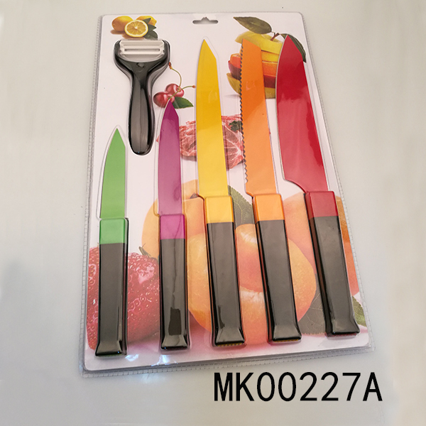 MK00227A 5Pcs Painting Knife And 1Pc Peeler Wiht Abs Handle