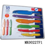 9 Pcs Knives Teflon Paintingand 9 Pcs Blade Guards D/B