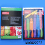 7 Pcs Knives Teflon Painting And Blade Guards In Box