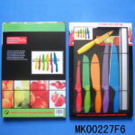 6 Pcs Knives Teflon Painting & Aluminium Magnet Knife Holder