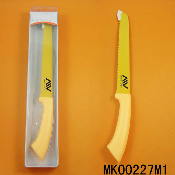 MK00227M1 8"Non Stick Bread Knife Plastichandle Printing