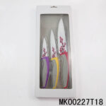 3Pcs Non Stick Coating Kitchen Knife Set In Window Box