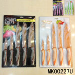 5Pcs Painting Kitchen Knife With Blade Cover D/B