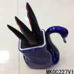 5Pcs Kitchen Knife Set Non Stick Coating  W/Knife Stand