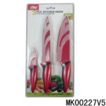 3Pcs Kitchen Knife Set Non Stick Coating With Blade Cover D/B