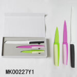 3Pcs Kitchen Knife Set Non Stick Coating In Colour Box