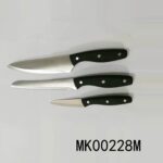 Sets Of 3Pcs Kitchen Knives In Brown Box