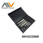 6Pcs Ktcken Knife With Peeler.With Abs Handle