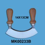 Bamboo Handle Double Blade Cutter