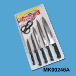 7Pcs Knife Set W/ Cutting Board D/B