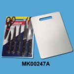 7Pcs Knife Set W/ Cutting Board D/B