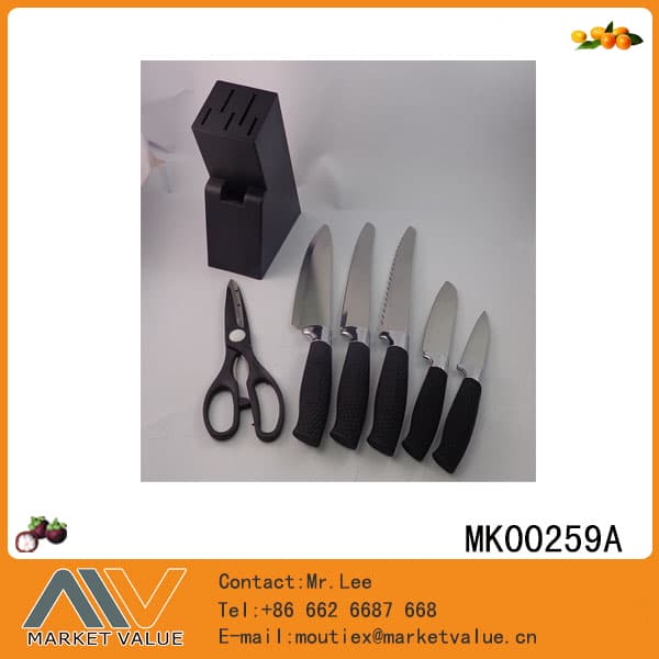 5Pcs Knife Set With Pp Holder