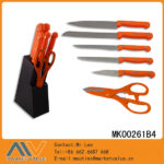 7Pcs Knifes With Plastic Stand