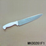 8" Plastic Handle Chef Knife Laser Finish