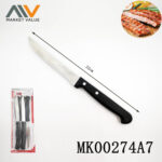 Set Of 6Pcs 4.5" Steak & Dinner Knife With Pp Handle B/C