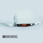 3 Function Travel Knife Wooden Handle ( Out Door Tools) D/B