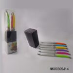 6Pcs Steak Knife With Wo0Den Stand In Pvc Box(Full Tang)