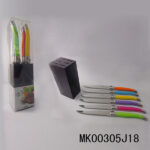 6Pcs Steak Knife With Plastic Stand In Pvc Box