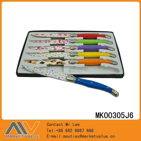 MK00305J6 6Pcs Laguiole S/S Cutlery Set With Abs Handle