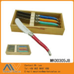 4Pcs 2.75" S/S Steak Knife With Abs Handle In Wooden Box