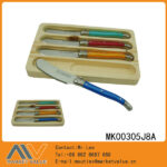 4Pcs 2.75" S/S Steak Knife With Abs Handle In Wooden Box