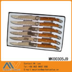 6Pcs Steak Knife With Abs Handle In Window Box