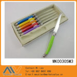 6Pcs Steak Knife With Abs Handle In Window Box