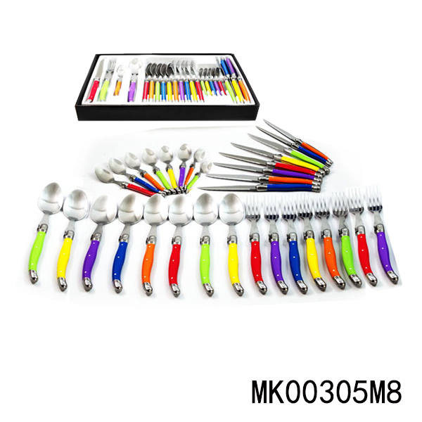 MK00305M8 32Pcs Fork / Spoon And Knife With Plastic Handle