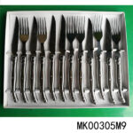 12Pcs Fork And Knife With S/S Handle In Window Box