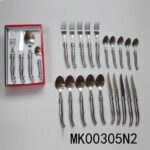 24Pcs (4X6Pcs)S/S Fork/Spoon And Knife In Color Box