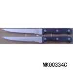 2Pcs Plastic Handle Steak Knife