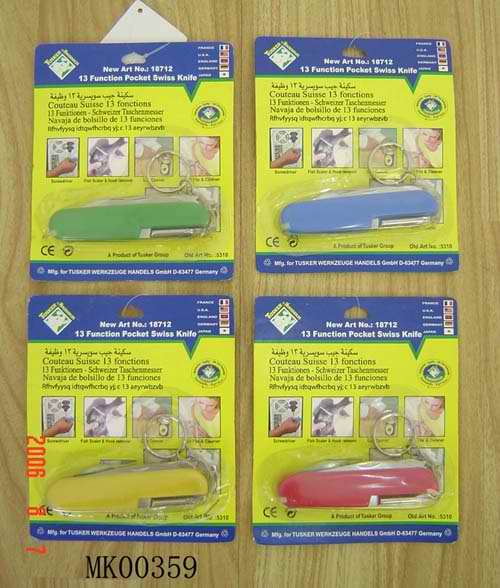 MK00359 13 Function Pocket Swiss Knife B/C