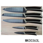 5Pcs Non Stick  Knife Set Soft Grip