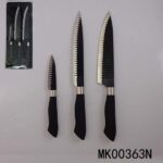 3Pcs Non-Stick Coating Knife Set In Window Box