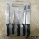 5Pcs S/S Knife Set+Board D/B