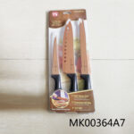 3-Piece Knife Set Copper Coating D/B