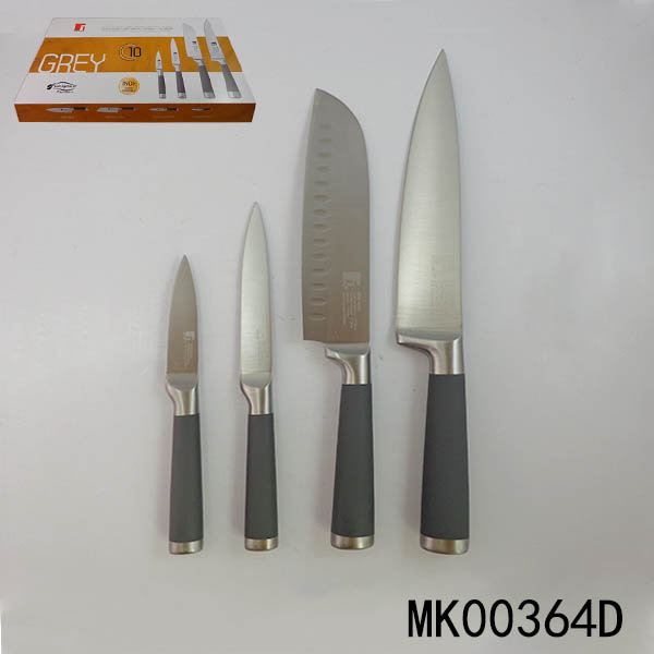MK00364D 4Pcs S/S Knife Set Hollow Handle
