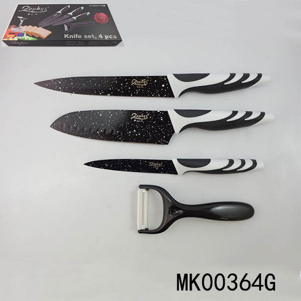 MK00364G 4Pcs S.S Knife Set In Color Box