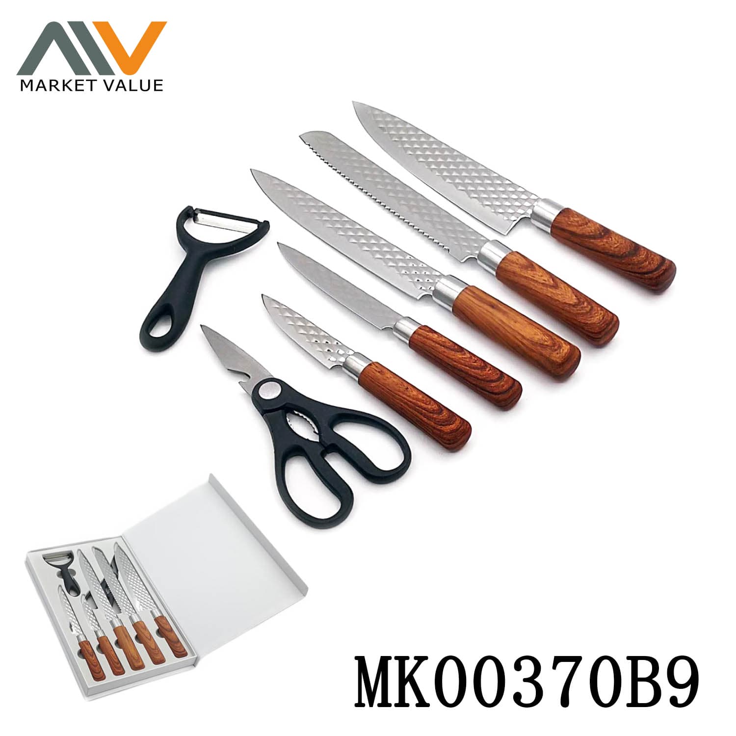 MK00370B9 7 Piece Kitchen Knifves
