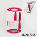 Non-Stick Coarting Fruit Knife With Cutter Board D/B
