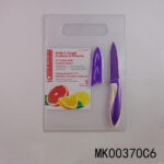 3.5"Non-Stick Coarting Fruit Knife With Cutter Board