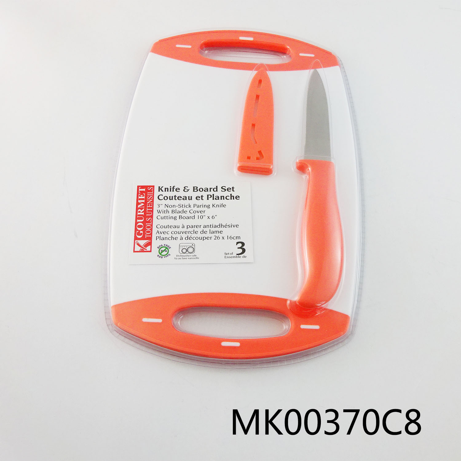 MK00370C8 3.5" Coarting Fruit Knife With Cutter Board