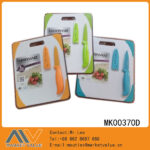 3.5"Non-Stick Coarting Fruit Knife With Cutter Board