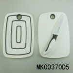 Plastic And Rubber Handle Knife With Cutting Board