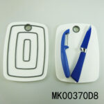 Blue Peeler And Paint Spraying Knife With Cutting Board