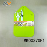 Plastic Cutting Board+Kitchen Scissors+5' Utility Knife