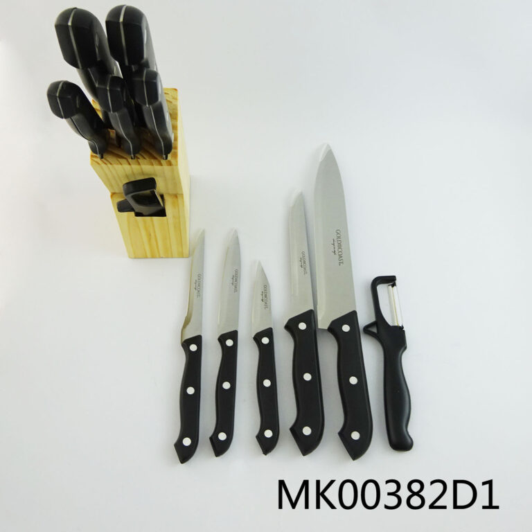 Sets Of 7Pcs Knife Set With Pine Block