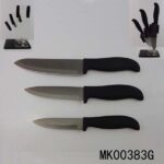 3Pcs S/S Titanium Chef Knife Set & Acrylic Holder In Box