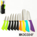 Sets Of 11Pcs S/S Knives Pp Handle With Holder