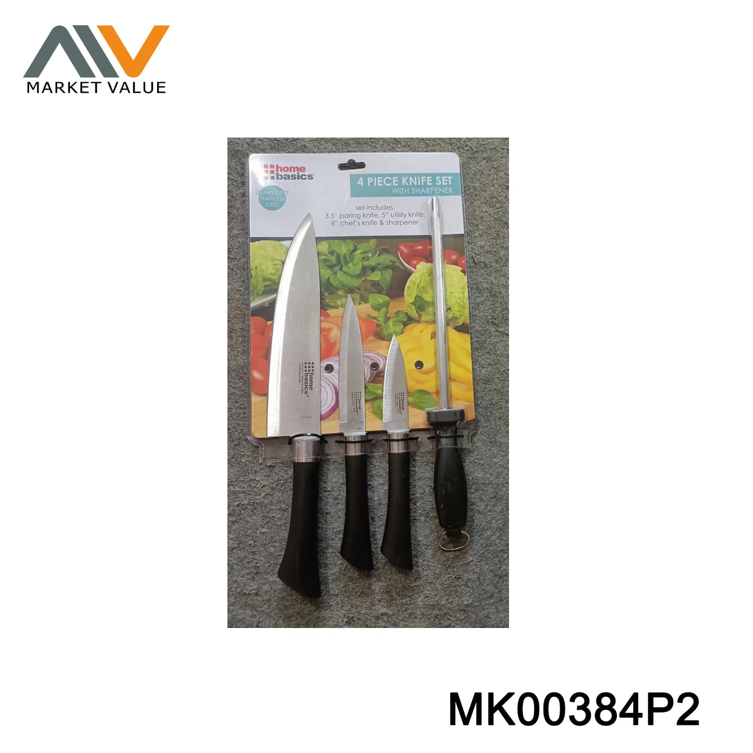 MK00384P2 Set Of 4Pcs Knife Set With Pp Handle